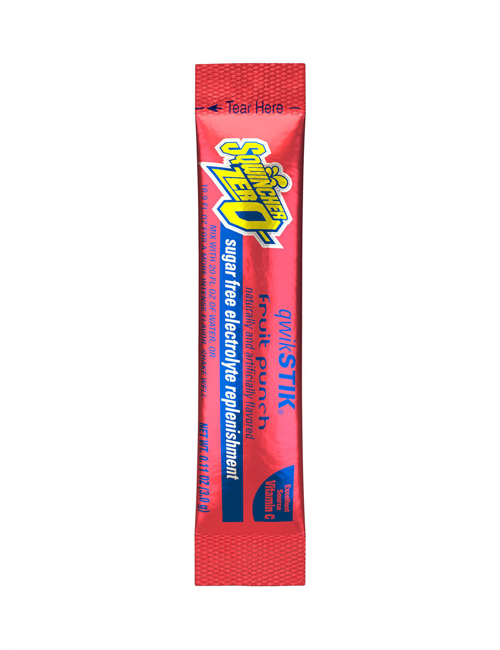 Sqwincher Qwik Stik Zero Fruit Punch 20 OZ - Zero Qwik Stik